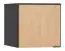 opzetkast voor eendeurskast Leoncho 38, kleur: zwart / eiken - Afmetingen: 45 x 47 x 57 cm (H x B x D)
