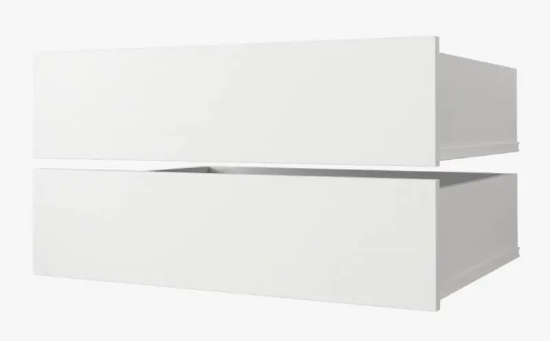 Laden voor kleerkast, set van 2, kleur: wit - voor kasten met breedte 120 - 200 cm