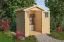 Kleine schuur / tuinhuis ECO met dubbele deuren, kleur: natuur, oppervlakte: 2,7 m².