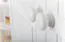 Schrank Kiefer massiv Vollholz weiß lackiert Junco 40 - Abmessung 195 x 84 x 42 cm