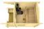 Buiten sauna / saunahuis Landfriedstein 01 incl. vloer - 70 mm blokhut profielplanken, grondoppervlakte: 6,9 m², zadeldak