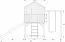 Speeltoren S20C, dak: grijs, incl. golfglijbaan, enkele schommeluitbreiding, balkon, zandbak en houten ladder - Afmetingen: 462 x 363 cm (B x D)