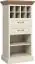 dressoir / commode Badile 12, kleur: wit grenen / bruin- 120 x 57 x 39 cm (h x b x d)