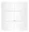 Jeugdkamer / tienerkamer - hoekkast Marincho 11, kleur: wit - afmetingen: 159 x 105 x 106 cm (h x b x d)