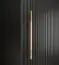 Uitzonderlijke Jotunheimen 162 schuifdeurkast, kleur: zwart - Afmetingen: 208 x 150,5 x 62 cm (H x B x D)