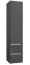 Badkamer - Kolom kast Malegaon 40, kleur: mat grijs - Afmetingen: 160 x 35 x 35 cm (H x B x D)