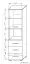 Kast Kikori 18, kleur: Sonoma eiken - afmetingen: 190 x 50 x 40 cm (H x B x D)