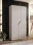 Kledingkast / Draaideurkast | Kleur: kasjmier | 1 meter breedte | 1 vak | 1 kledingstang | Handgrepen: goud | Maten: 100 x 52 x 202 cm | Soft-Close functie | ABS