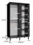 Kledingkast met elegant ontwerp Jotunheimen 279, kleur: wit - Afmetingen: 208 x 120,5 x 62 cm (H x B x D)