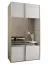 Kledingkast / schuifdeurenkast | Kleur: wit | 245,5 x 140 x 64 cm | 2 kledingstangen | Soft-Close functie | 6 vakken | 2 schuifdeuren | Spiegel