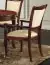 Maridi 119 stoel, kleur: mahonie / beige, deels massief - afmetingen: 96 x 62 x 61 cm (H x B x D)