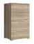 sideboard kast / ladekast Lowestoft 08 moderne stijl, kleur: Sonoma eiken - afmetingen: 85 x 50 x 40 cm (H x B x D)