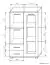 Highboard kast / vitrine Cikupa 16, kleur: Noten / Iepen - Afmetingen: 130 x 80 x 40 cm (H x B x D)