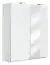 Schuifdeurkast / klerenkast Sabadell 10, kleur: wit / wit hoogglans - 222 x 179 x 64 cm (H x B x D)
