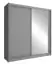 moderne schuifdeurkast met voldoende opbergruimte Warbreck 19, kleur: grijs - afmetingen: 200 x 180 x 62 cm (H x B x D)
