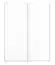 Schuifdeurkast / kleerkast Getornd 07, kleur: wit - Afmetingen: 200 x 151 x 62 cm (H x B x D)