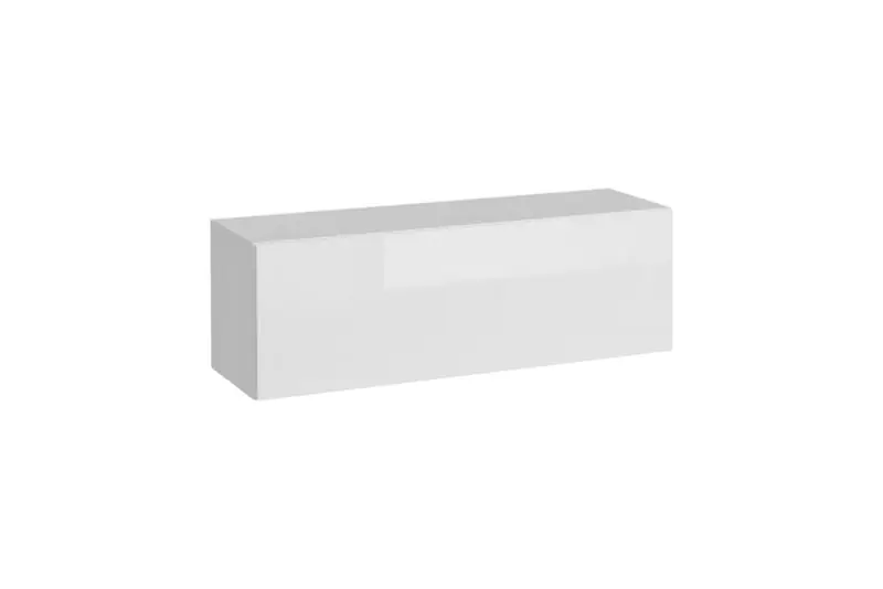 Hangelement met twee vakken Trengereid 10, kleur: wit - Afmetingen: 35 x 105 x 32 cm (H x B x D)