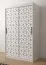 bijzondere kledingkast met vijf vakken Dom 46, kleur: mat wit - afmetingen: 200 x 120 x 62 cm (H x B x D), met voldoende opbergruimte