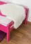 kinderbed / jeugdbed "Easy Premium Line" K1/2n, massief beukenhout kleur: roze gelakt - ligvlak: 90 x 200 cm