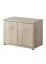 Schuhschrank / Sitzbank mit zwei Fächern Bratteli 13, Farbe: Eiche Sonoma - Abmessungen: 46 x 60 x 32 cm (H x B x T)