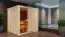 Sauna "Aleksi" SET met kachel 9 kW - 196 x 196 x 198 cm (B x D x H)