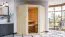 Sauna "Geysa" mit bronzierter Tür - Farbe: Natur - 170 x 151 x 198 cm (B x T x H)