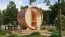 Barrelsauna 1, kleur: natuur - 225 x 175 cm (B x D), vloeroppervlak: 4 m²