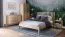 Tweepersoonsbed / logeerbed Engordany 08 / massief beukenhout / gelakt / ligvlak: 180 x 200 cm / kleur: beuken / met hoge hoofdsteun / esthetisch design