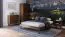 Tweepersoonsbed / logeerbed Engordany 11 / massief beukenhout / gelakt / ligvlak: 160 x 200 cm / functioneel ontwerp / kleur: walnoot / hoogwaardige afwerking