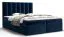 Eenpersoonsbed in eenvoudig Pirin 05-design, kleur: blauw - ligoppervlak: 140 x 200 cm (b x l)