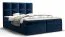 Elegant eenpersoonsbed met opbergruimte Pirin 50, kleur: blauw - ligoppervlak: 140 x 200 cm (b x l), met zachte veloursstof