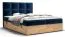 Elegant tweepersoonsbed met opbergruimte Pilio 60, kleur: Blue / Golden Craft eiken - ligvlak: 180 x 200 cm (b x l)