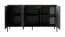 Eenvoudige ladekast met drie deuren Raoued 03, kleur: antraciet - Afmetingen: 81 x 153 x 39,5 cm (H x B x D)