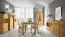 Ladekast / highbord kast Lencois 25, kleur: natuur, massief geolied en geborsteld eiken - Afmetingen: 136 x 62 x 39 cm (H x B x D)