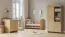 Kinder- jeugdkamer / tienerkamer set compleet A Mille / 3-delig / kleur: eiken / soft-close functie / ABS randen / aankleed commode / ledikant / kledingkast