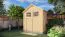 tuinhuis Landshut 01 incl. vloer, onbehandeld - 14 mm element tuinhuis, bruikbare oppervlakte: 2,10 m², zadeldak