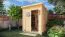 Element-Gartenhaus mit Pultdach inkl. Fußboden und Dachpappe, Naturbelassen - 14 mm, Nutzfläche: 3,00 m²