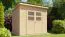 Tuinhuisje Freiberg 02 incl. vloer, onbehandeld - 19 mm prefab / elementen tuinhuis, bruikbare oppervlakte: 4,31 m², lessenaarsdak