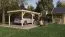 Enkele carport TA 12 / sparren- en dennenhout / grondoppervlakte 17,85 m² / plat dak / afmetingen grondoppervlakte 300 x 595 cm / weerbestendig