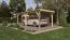 Enkele carport TA 12 / sparren- en dennenhout / grondoppervlakte 17,85 m² / plat dak / afmetingen grondoppervlakte 300 x 595 cm / weerbestendig