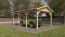 Enkele carport TA 13 / sparren- en dennenhout / grondoppervlakte 19,61 m² / zadeldak / afmetingen grondoppervlakte 328 x 598 cm / weerbestendig