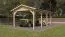 Enkele carport TA 13 / sparren- en dennenhout / grondoppervlakte 19,61 m² / zadeldak / afmetingen grondoppervlakte 328 x 598 cm / weerbestendig