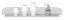 Sastamala 09 wandplank / hangplank, kleur: zilvergrijs - afmetingen: 15 x 117 x 20 cm (H x B x D)