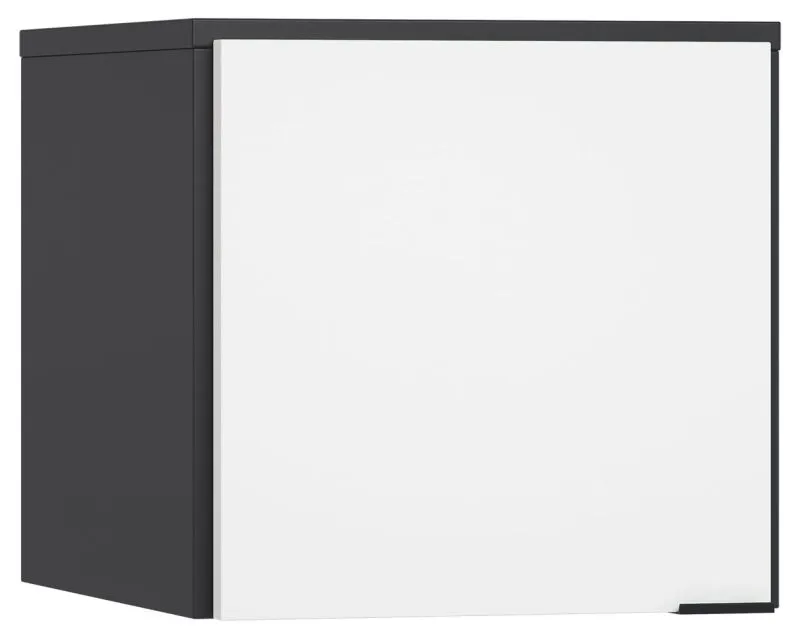 opzetkast voor eendeurskast Vacas 38, kleur: zwart / wit - Afmetingen: 45 x 47 x 57 cm (H x B x D)
