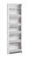 Schoenenkast Siusega 06, kleur: wit hoogglans - 208 x 67 x 16 cm (h x b x d)