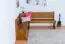Hoekbank massief grenen kleur: eiken rustiek Junco 243 - Afmetingen: 84 x 140 x 182 cm (H x B x D)