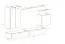 bijzondere woonwand Kongsvinger 15, kleur: hoogglans wit / Eiken Wotan - afmetingen: 160 x 270 x 40 cm (H x B x D)