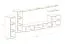 moderne woonwand Kongsvinger 07, kleur: Wotan eik / hoogglans wit - afmetingen: 160 x 330 x 40 cm (H x B x D), met push-to-open systeem