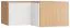 opzetkast voor hoekkledingkast Arbolita 18, kleur: eiken / wit - Afmetingen: 45 x 102 x 104 cm (H x B x D)