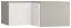 opzetkast voor hoekkledingkast Bellaco 18, kleur: grijs / wit - Afmetingen: 45 x 102 x 104 cm (H x B x D)